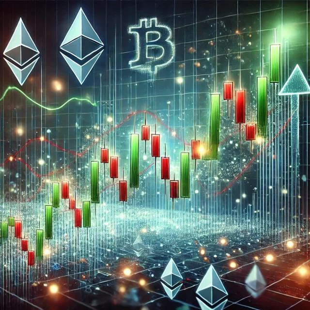 DALL·E-2024-10-04-10.44.19-A-visual-representation-of-the-beginning-of-a-market-recovery-in-the-cryptocurrency-market.-Depict-a-digital-chart-with-a-series-of-candlesticks-showi-e1728031630391